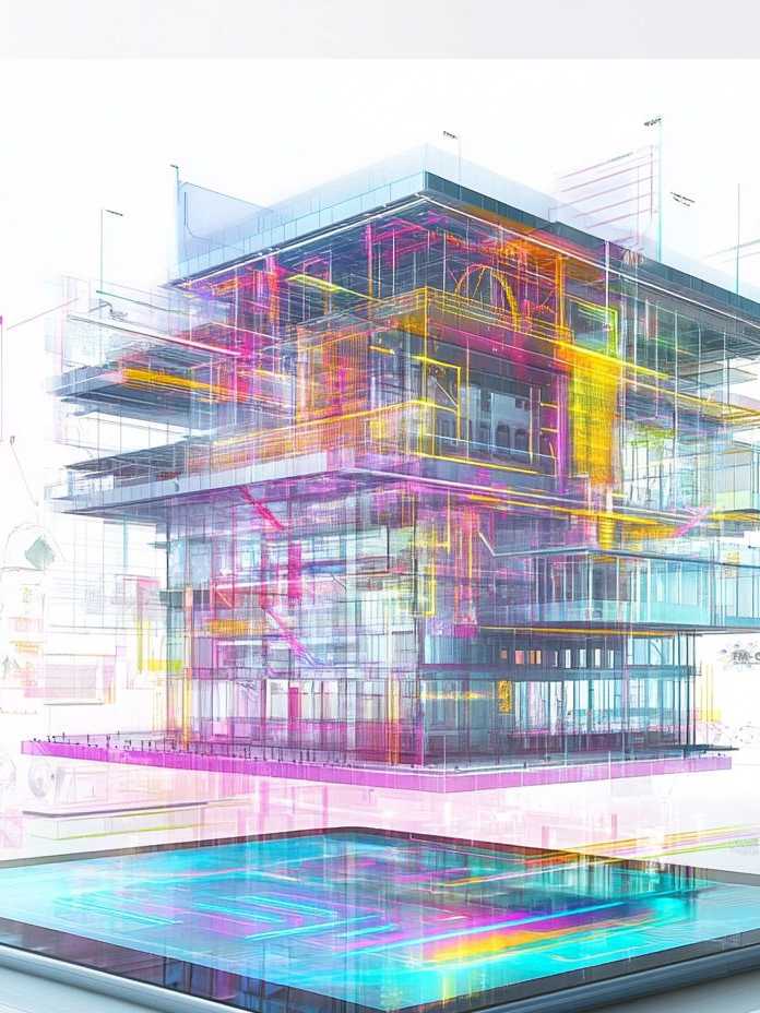 BIM process visualization for building information modeling and construction project coordination